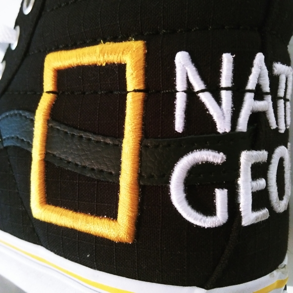 Vans x National Geographic Shoes High Size Sneakers Logo Size 8.5 9 - Picture 7 of 14